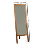 Hanah Home A43 Espejo Cheval de Madera Maciza de Pino, Nogal, 55x170 cm